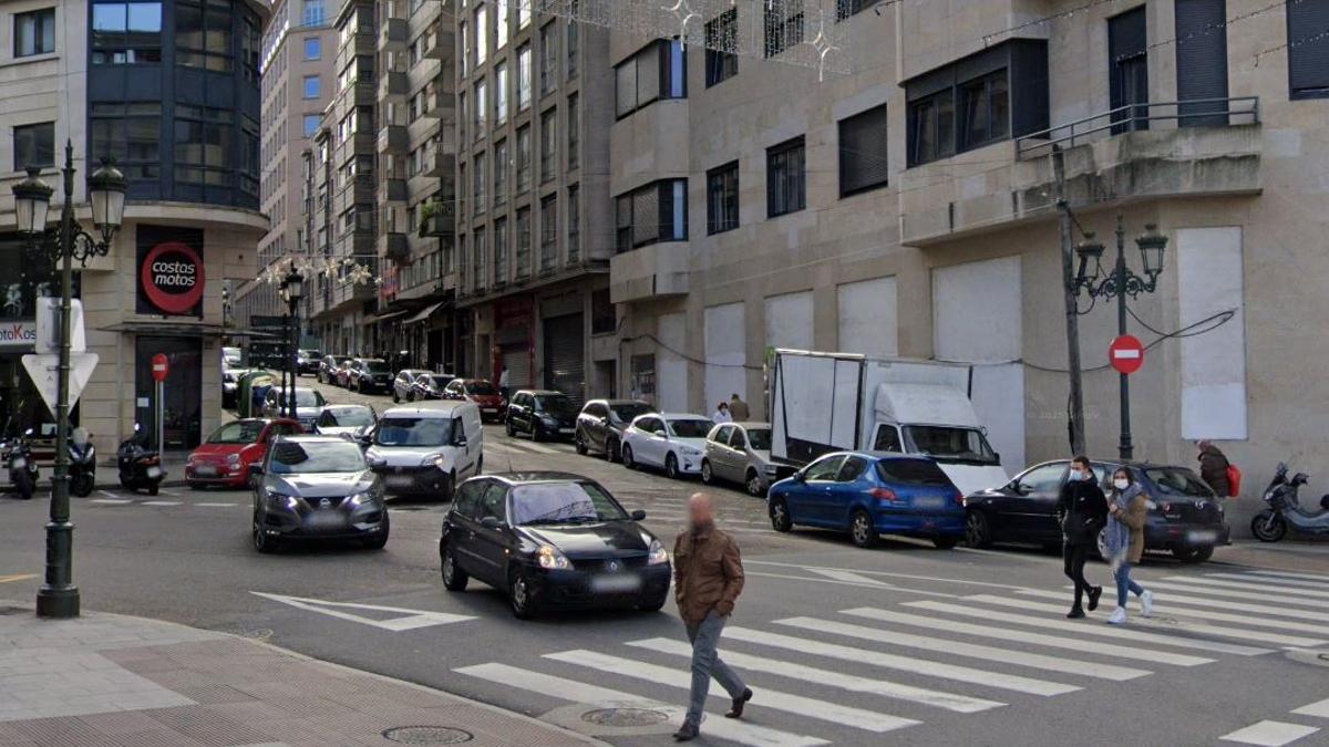Vista de la calle Pontevedra de Vigo, donde ocurrieron los hechos.