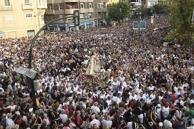 Primer tramo de la Romería de Murcia, en imágenes