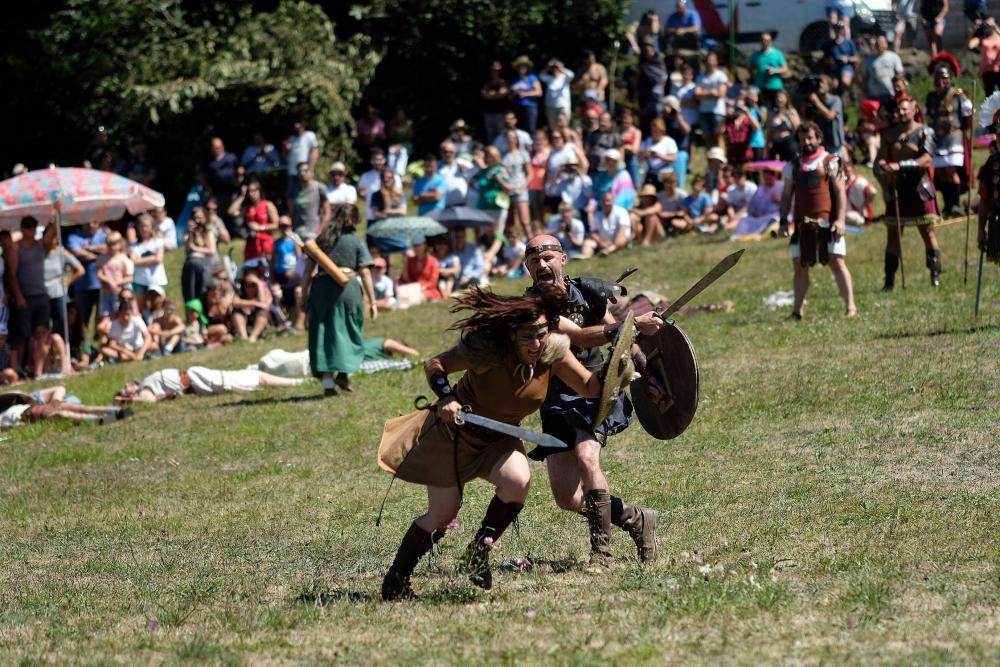 Batalla en la fiesta Astur romana en Carabanzo