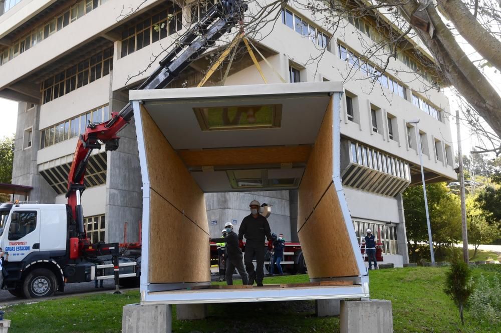 La UDC lanza un prototipo de vivienda plegable