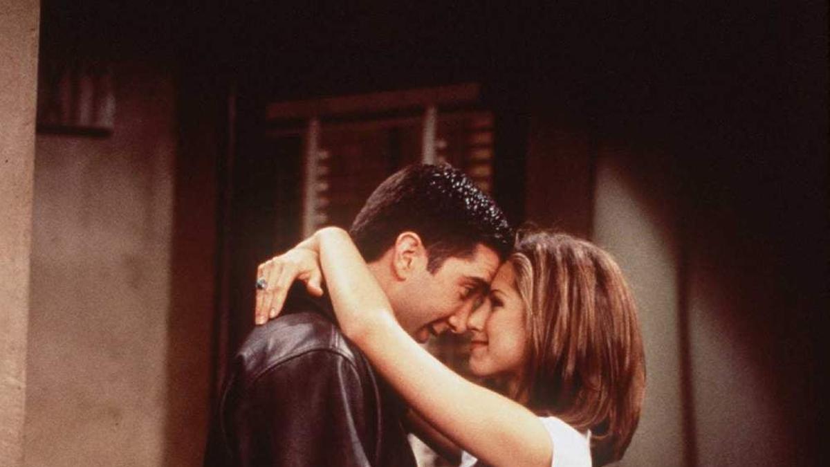 David Schwimmer y Jennifer Aniston como Ross y Rachel