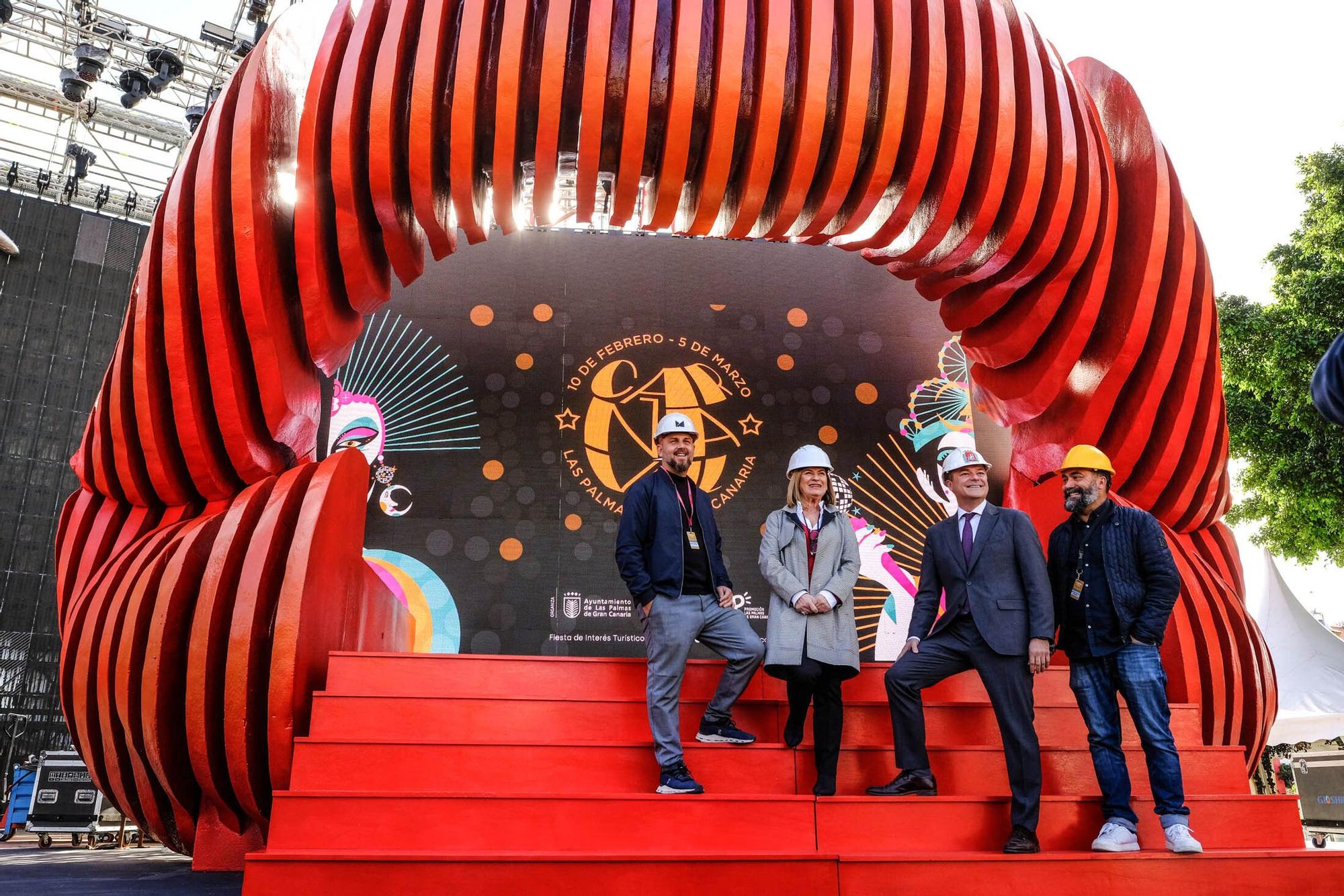 Visita al escenario de Studio 54 del Carnaval de Las Palmas de Gran Canaria