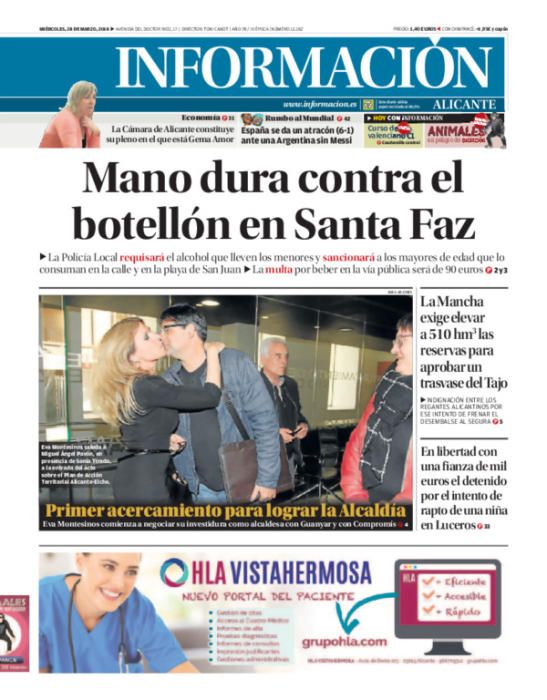 Estas han sido las portadas más destacadas de INFORMACIÓN en 2018