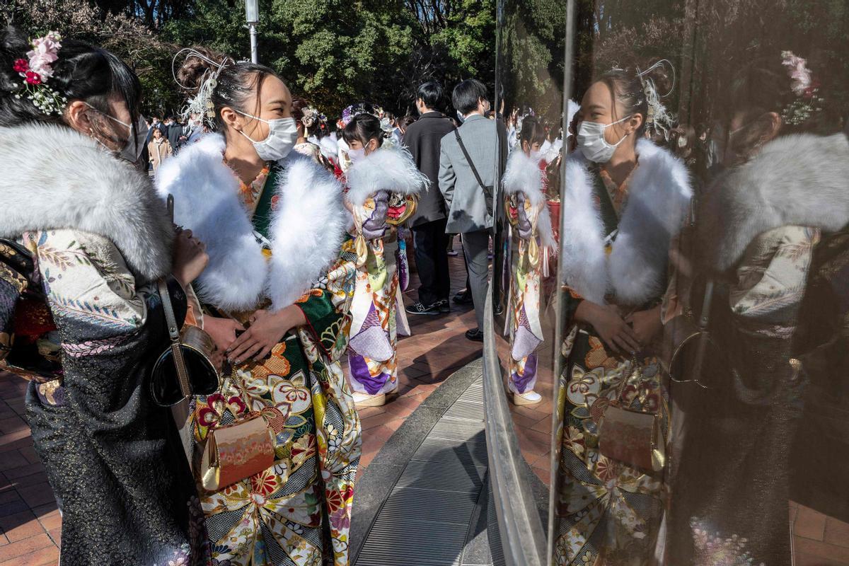 Ceremonia de celebración del Día de la Mayoría de Edad en Japón