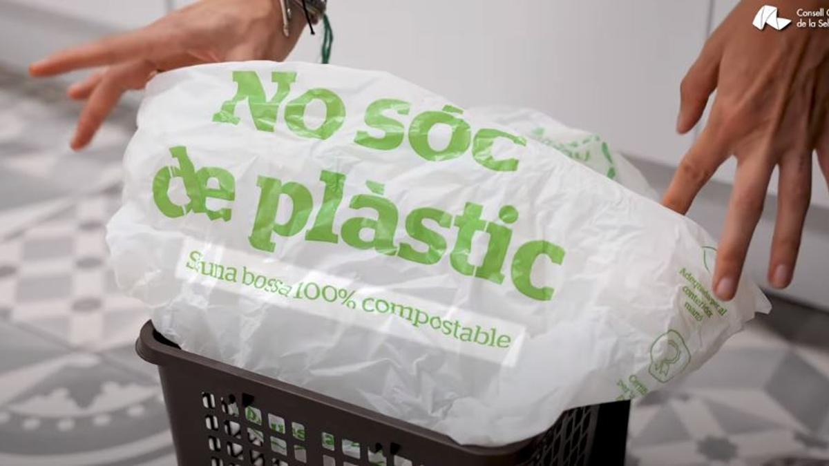 Una captura de l'anunci del Consell Comarcal de la Selva per fomentar el compostatge.