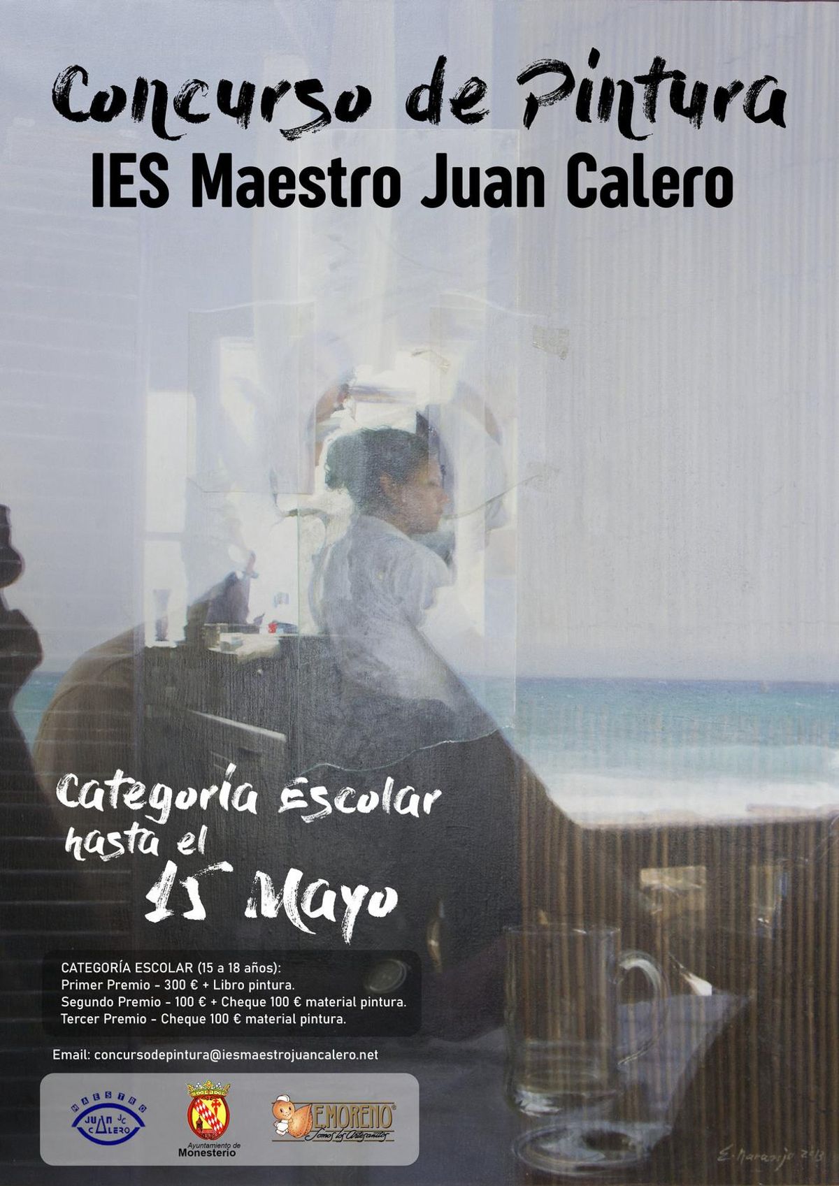 Cartel anunciador del concurso de pintura.