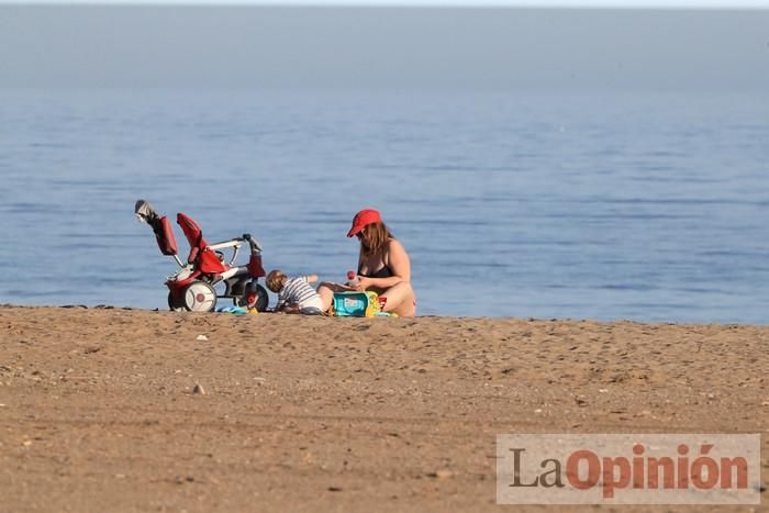 Primer día de paseos al aire libre en Mazarrón