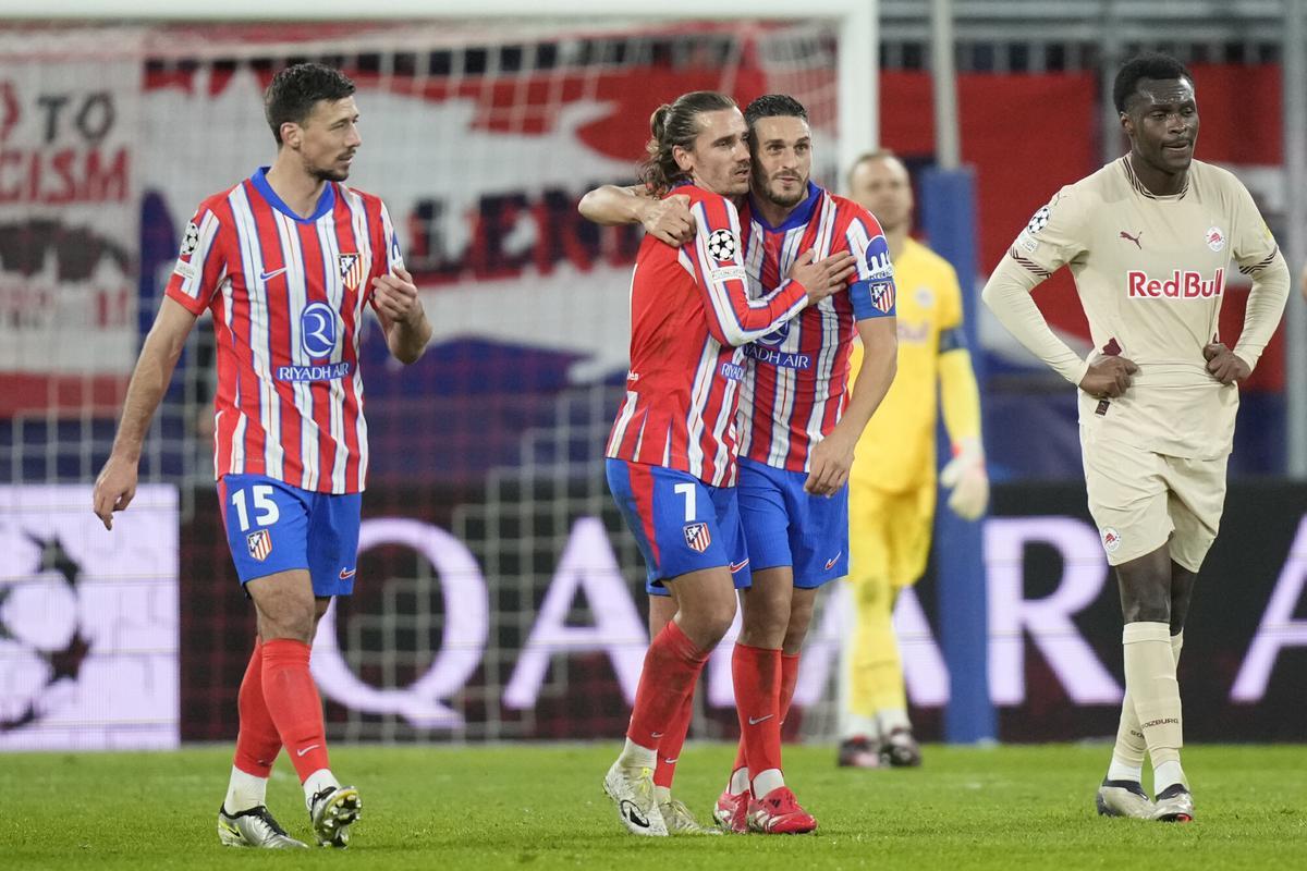 Griezmann celebra un gol.