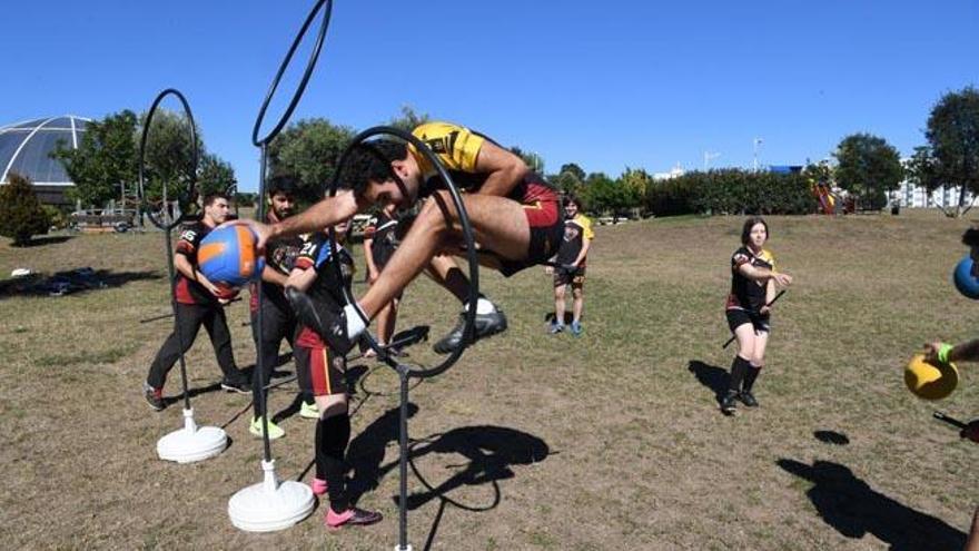 Entrenamiento de Los Dementores de A Coruña.