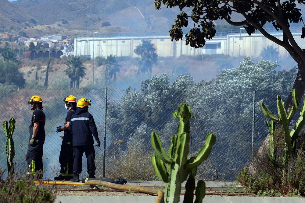 Un incendio se ha declarado en Málaga capital en el barrio de Soliva, el cual se ha extendido a El Cónsul, Los Asperones y a la parte sur del Puerto de la Torre, afectando  a descampados de matorrales