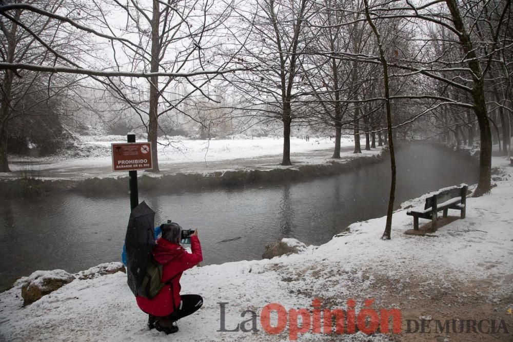 Nieve en las Fuentes del Marqués de Caravaca