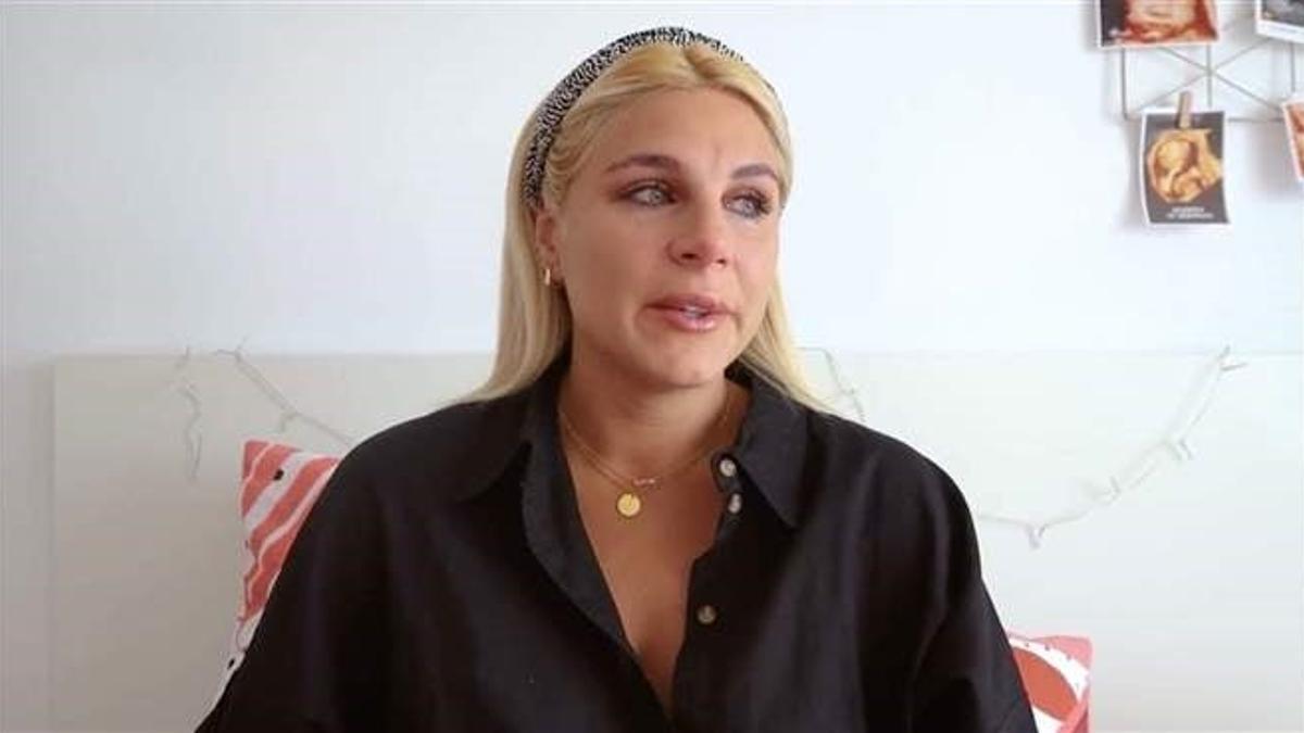 Ivana Icardi llorando