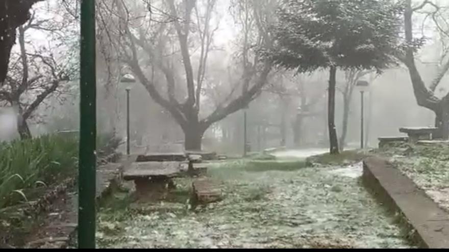 Nieve primaveral en la Sierra de Cabra