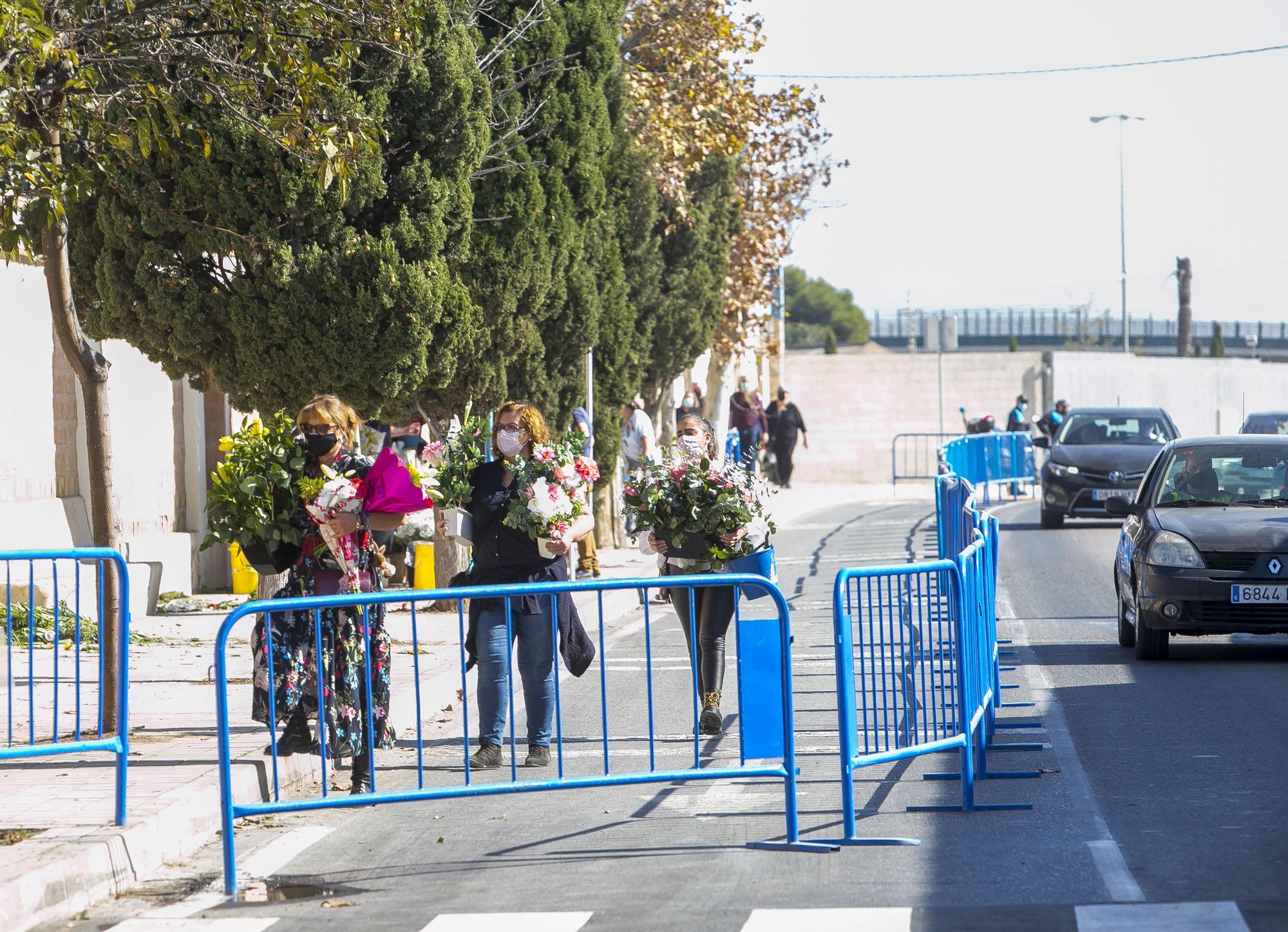 Día de Todos los Santos bajo mínimos de afluencia en el cementerio de Alicante