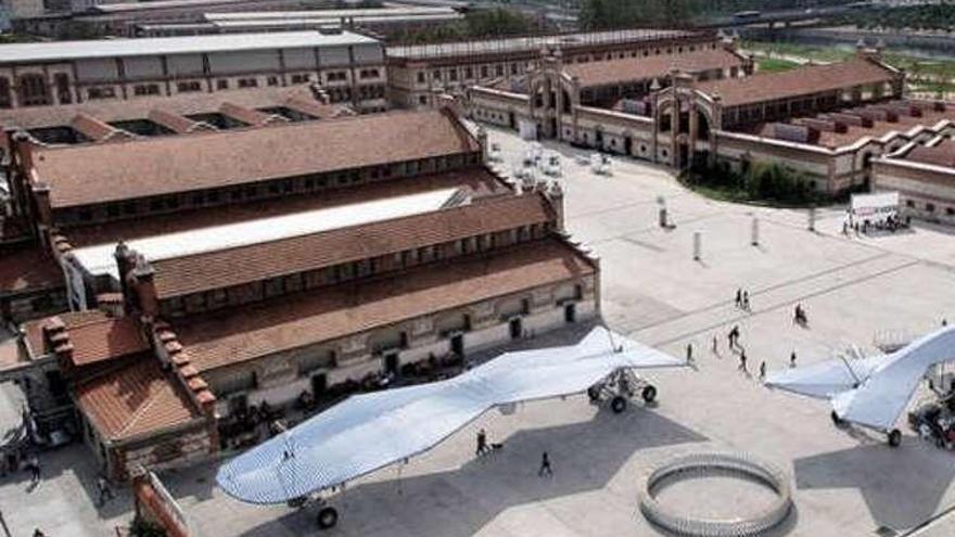 Una vista aérea del Matadero de Madrid.