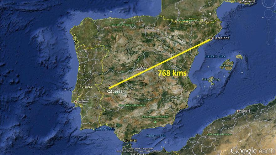 Este fue el mayor rayo del mundo: 768 kilómetros de longitud