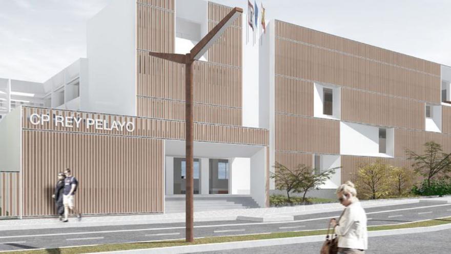 Así será el nuevo colegio gijonés Rey Pelayo: tendrá un laboratorio al aire libre, cubierta vegetal y aulas con paneles móviles