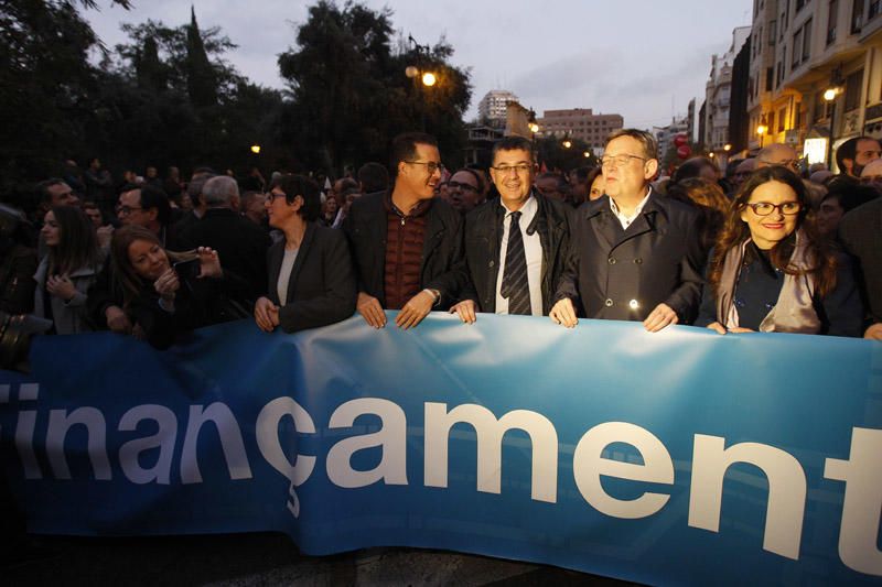 Manifestación por la financiación en València