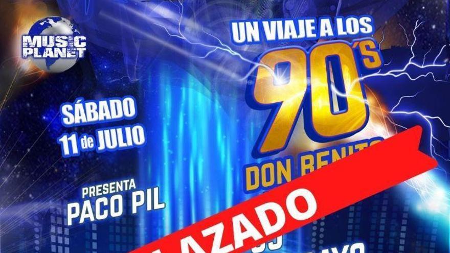 Aplazado el concierto de los 90 en Don Benito