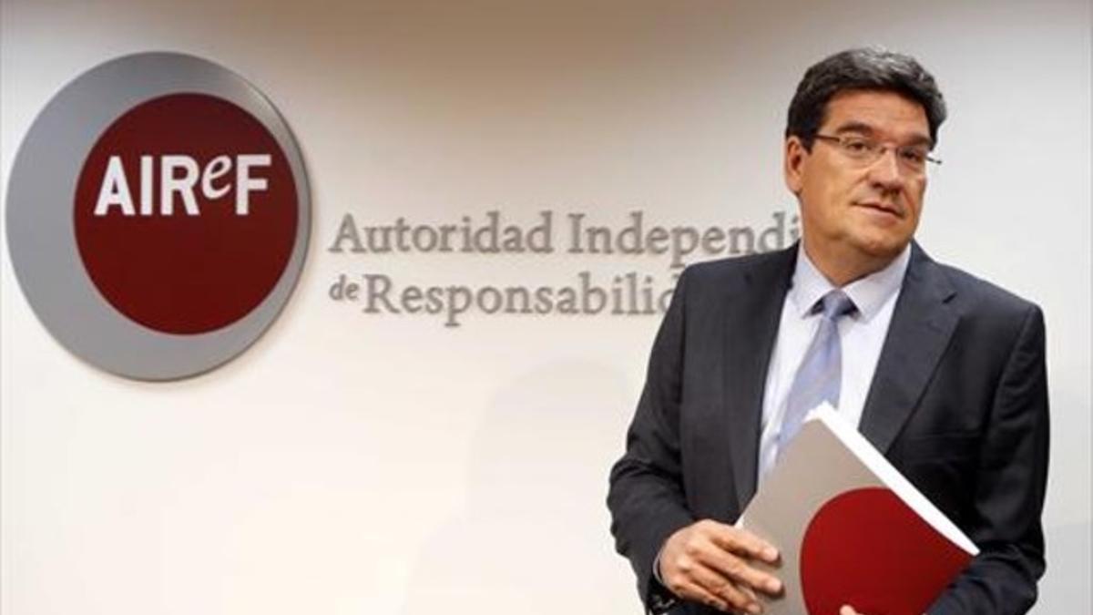 José Luis Escrivá, presidente de la AIReF, en marzo pasado.