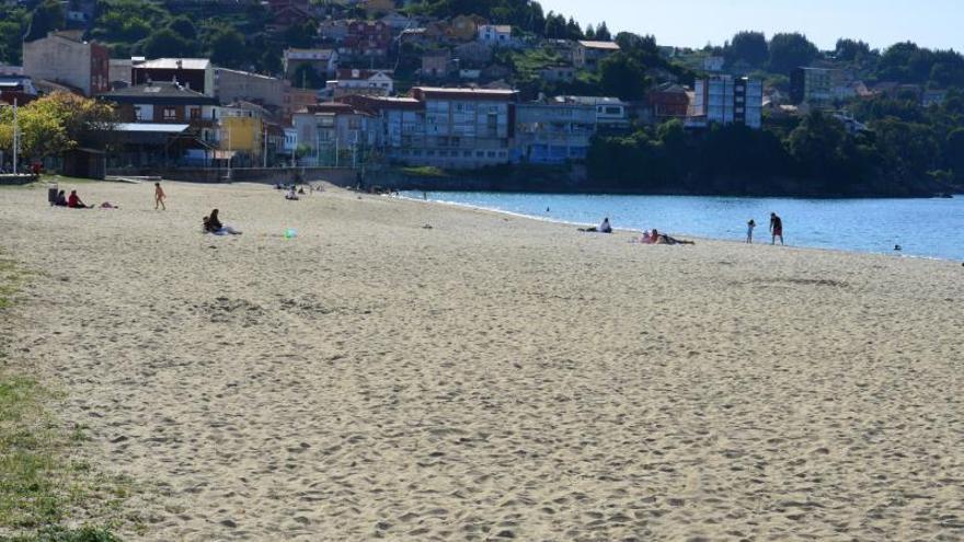 Una imagen de la playa de Banda do Río, ayer.   | // GONZALO NÚÑEZ