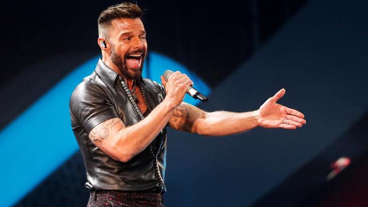 Ricky Martin, durante un concierto.