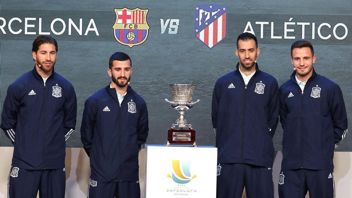 Sorteo de la Supercopa de España de 2020.