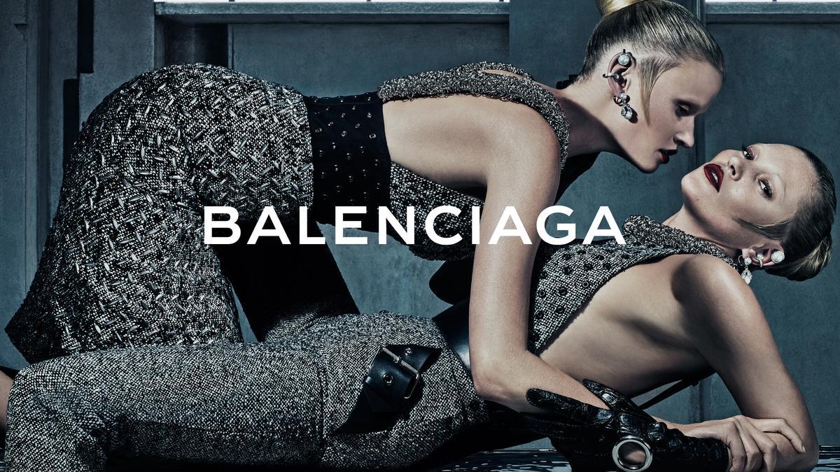 Kate Moss y Lara Stone para Balenciaga