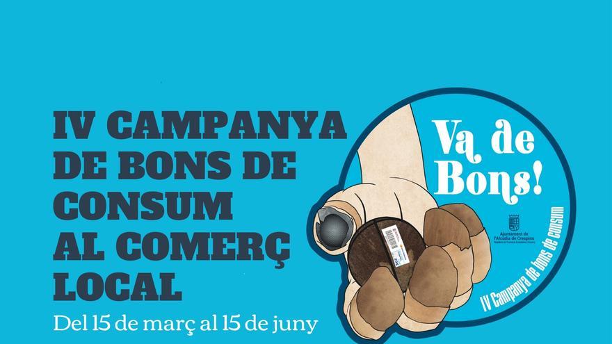 L&#039;Alcúdia de Crespins pone en marcha la IV Campaña de Bonos de Consumo para dinamizar el comercio local