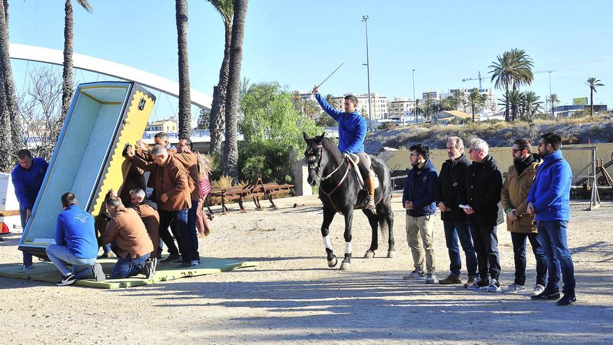 Todo listo para la representación del hallazgo de la Virgen en el Tamarit