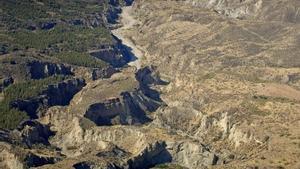 Vista aérea del desierto de Tabernas, en Almería.