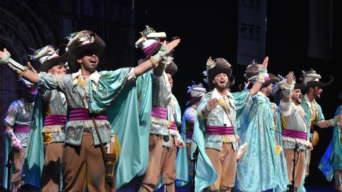 Una actuación en el Gran Teatro durante el Carnaval de Córdoba 2022.