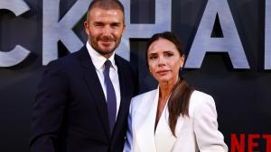 El matrimonio Beckham durante la presentacion de la docuserie de Netflix