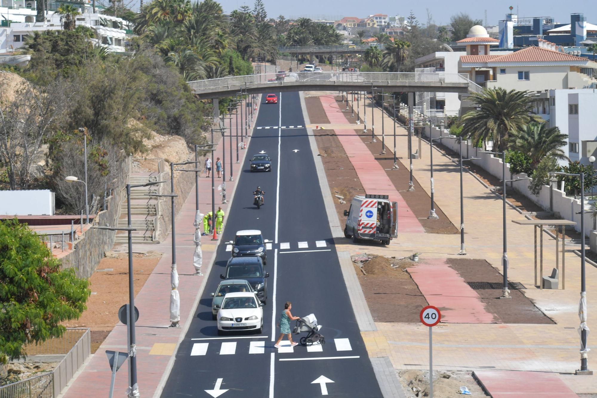 Obras en la carretera de San Agustín