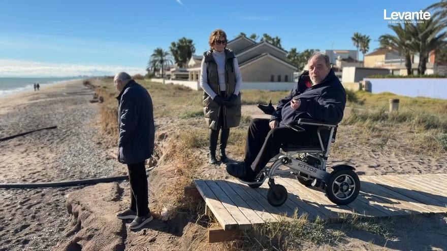 El temporal Francis agrava la situación de las playas al norte de Sagunt