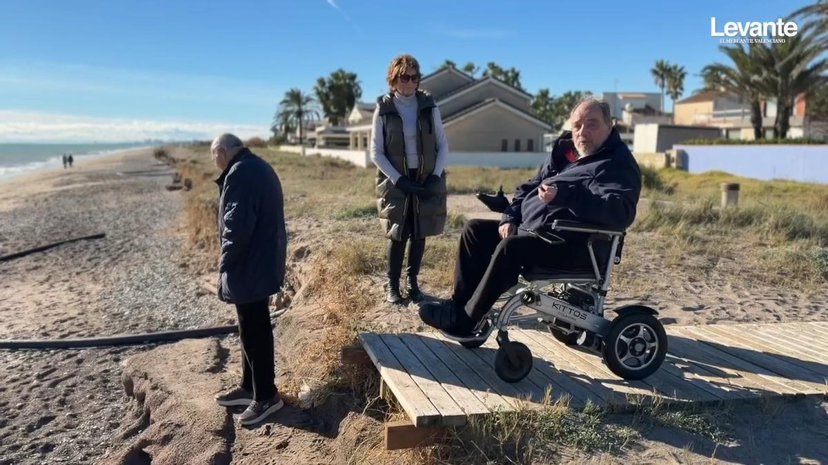 El temporal Francis agrava la situación de las playas al norte de Sagunt