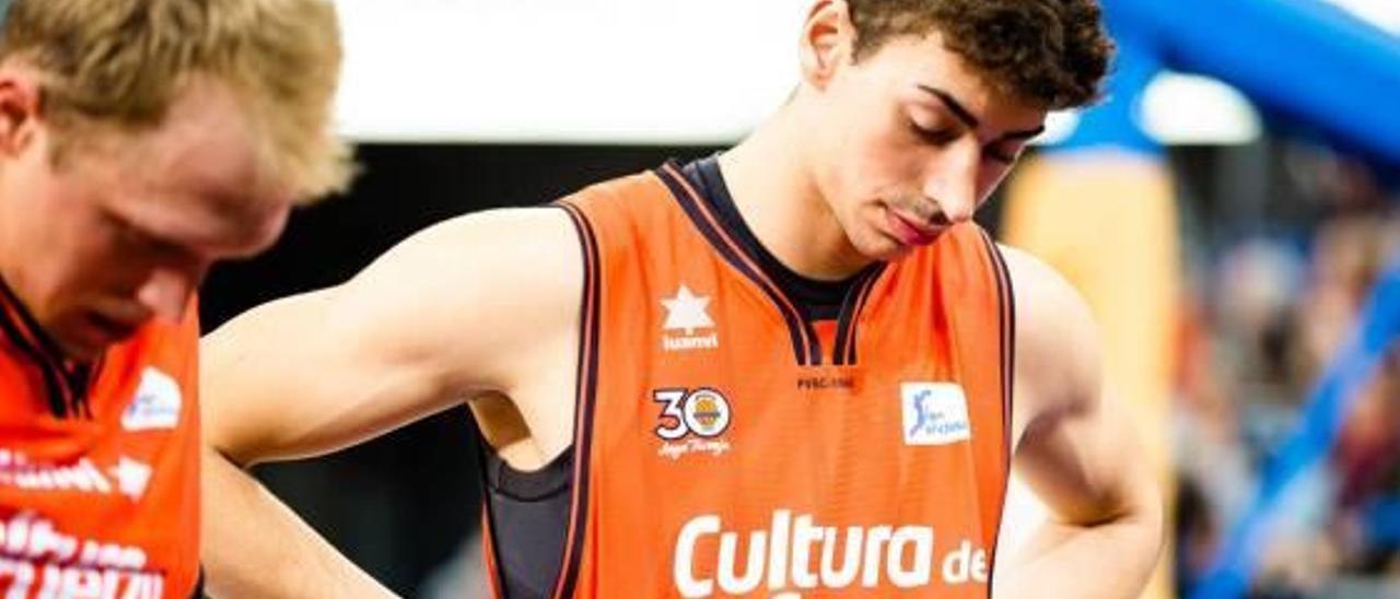 Josep Puerto durante el partido ante el Baskonia.