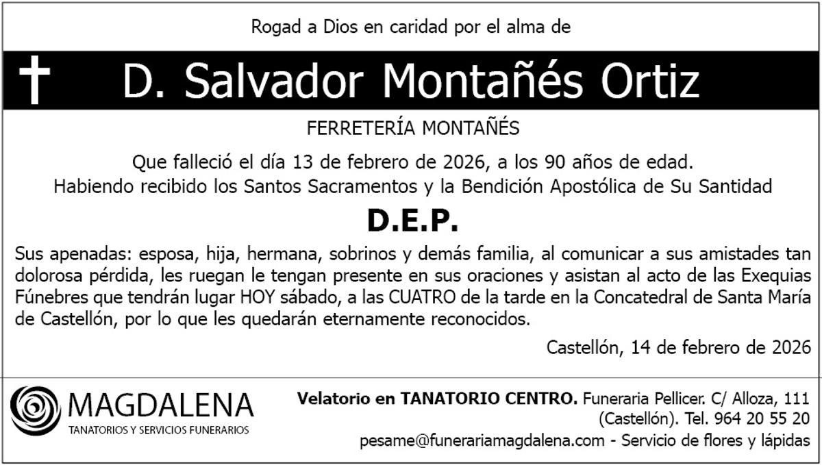 D. Salvador Montañés Ortiz