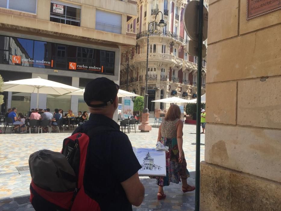 Concurso de pintura al aire libre en Cartagena