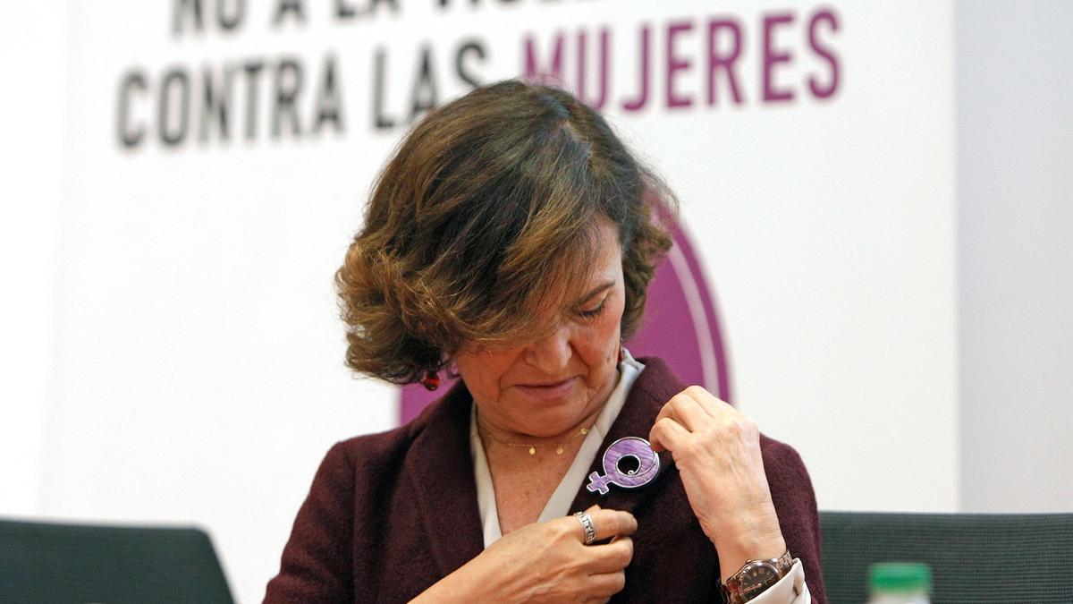 La exicepresidenta del Gobierno, Carmen Calvo.