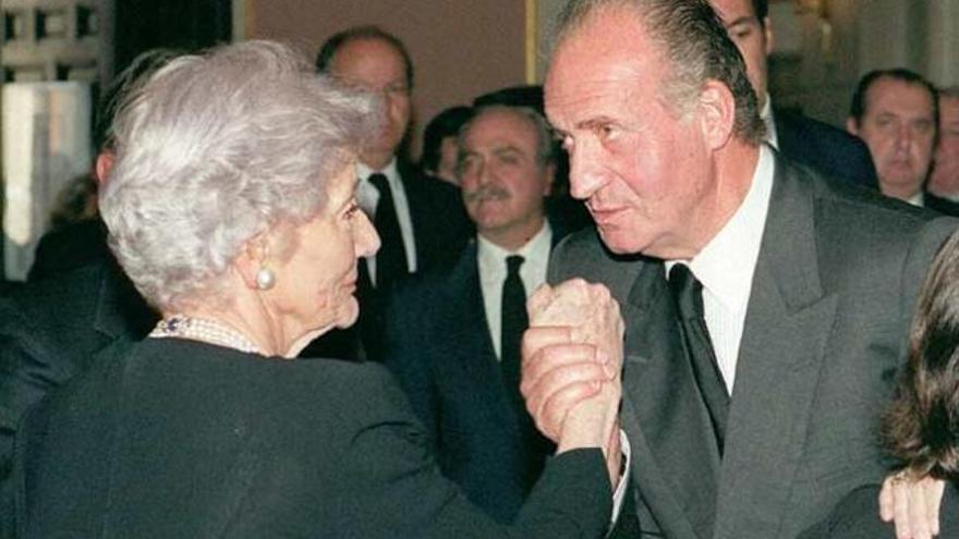 Imagen de archivo de Emmanuella Dampierre con Don Juan Carlos.