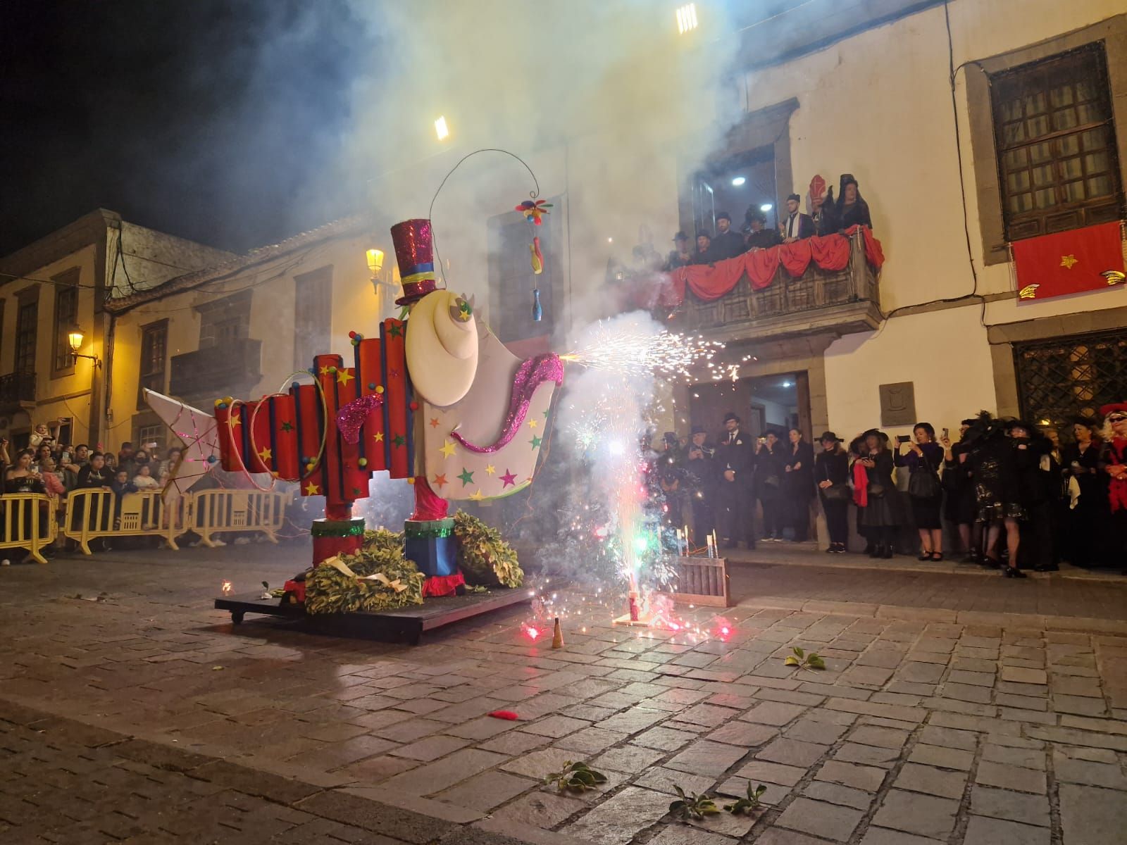 La sardina del Carnaval 2024 de Telde arde