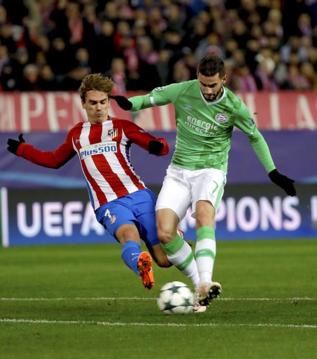 Imágenes del partido entre Atlético y PSV.