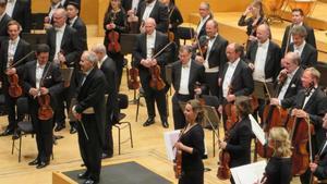 Un momento del concierto de la Sinfónica de Viena en el Auditori.