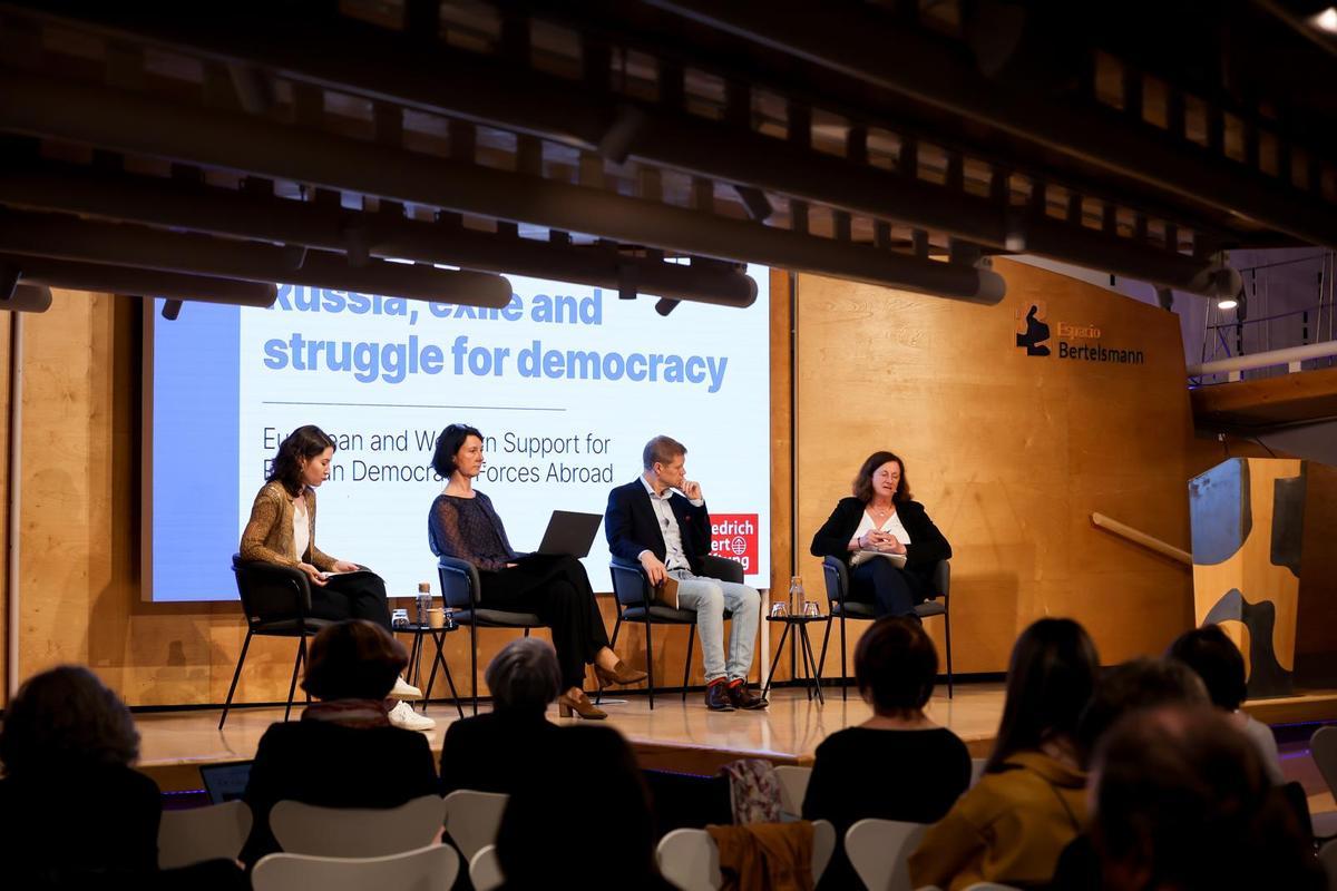 Acto de disidentes rusos organizado por CIDOB y fundación Fundación Friedrich Ebert en Madrid
