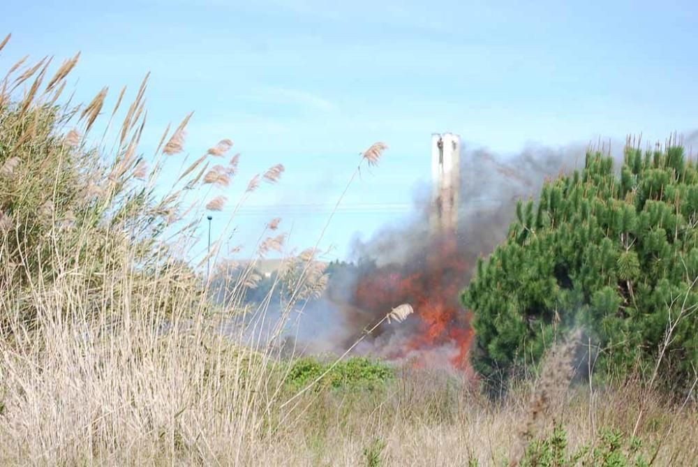 El incendio estuvo controlado alrededor de las 16:00 horas