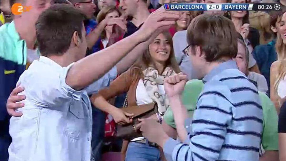 Antonella Rocuzzo se emocionó con el segundo gol de Leo Messi