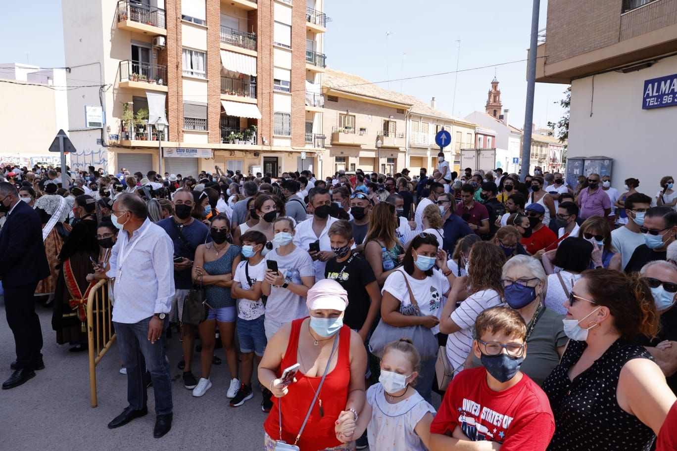 Llenazo en la última mascletà de las Fallas 2021