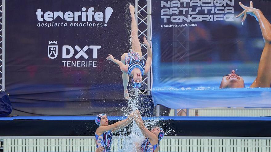 Tenerife cierra el Campeonato de España de Natación Artística con éxito de participación y dominio del Sincro Retiro