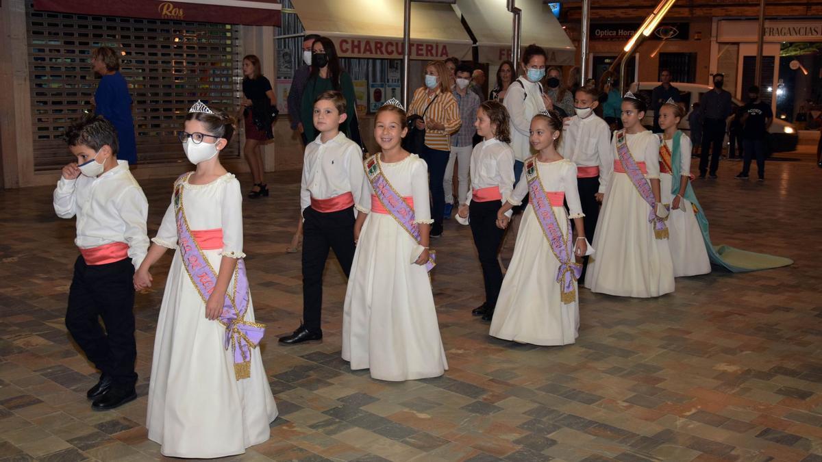 Reinas y damas de honor infantiles de las fiestas del Pilar de la Horadada 2021